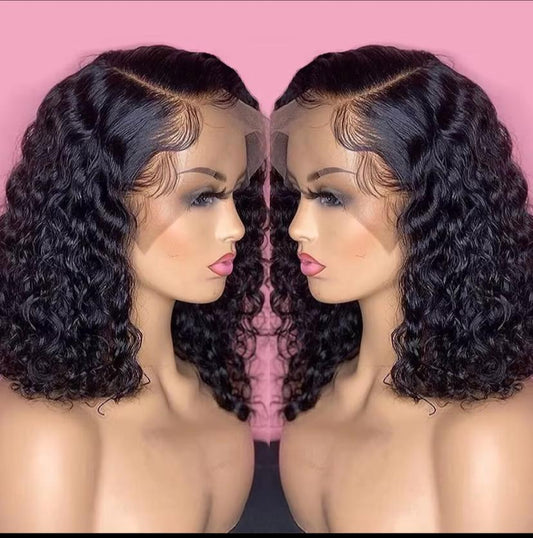 Straight lace closure wig